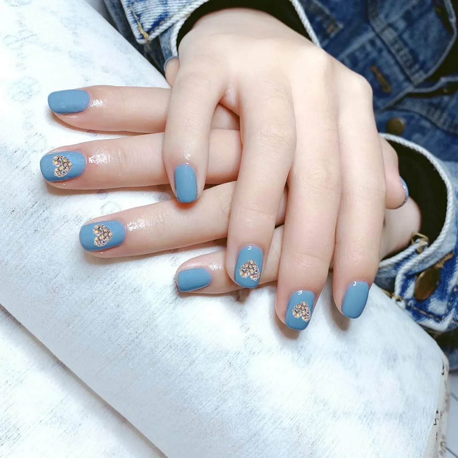 Стразы для ногтей FRCOLOR Сердце 3D 20 шт., фото №2