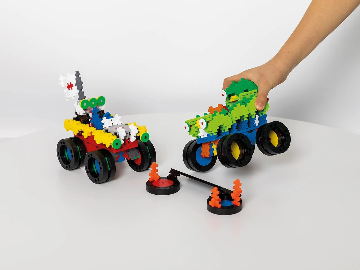 Конструктор Plus-Plus Go Monster Trucks 600 деталей Basic, фото №6