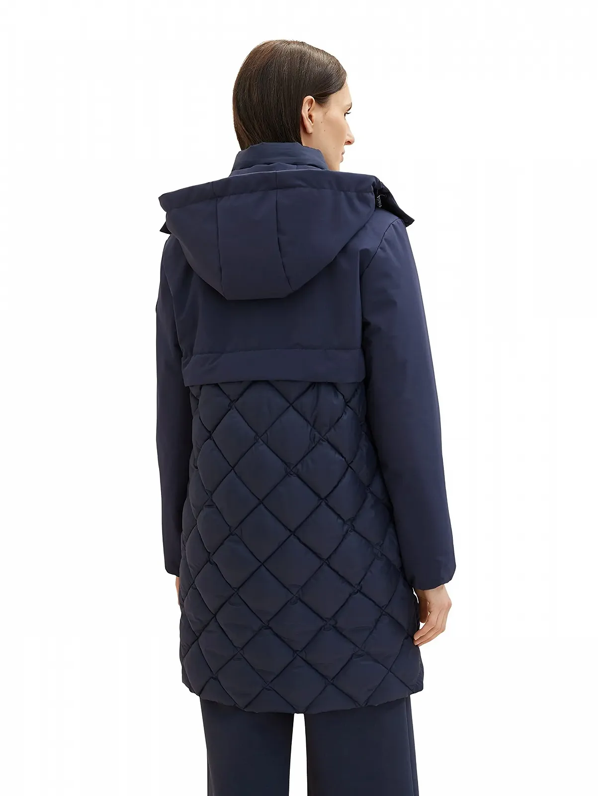 Жіноче стьобане пальто TOM TAILOR зі знімним капюшоном і кишенями, фото №5