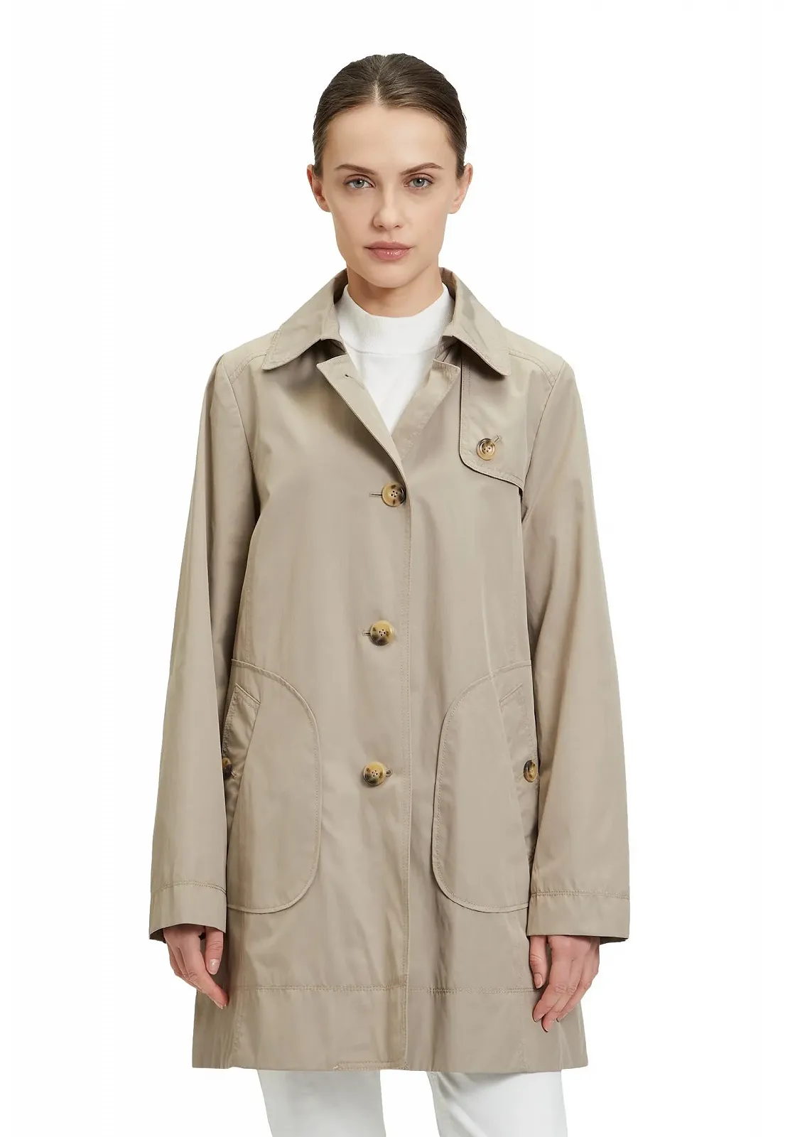 Коротке пальто Betty Barclay з накладними кишенями, фото №3 Коротке пальто Betty Barclay з накладними кишенями, фото №3