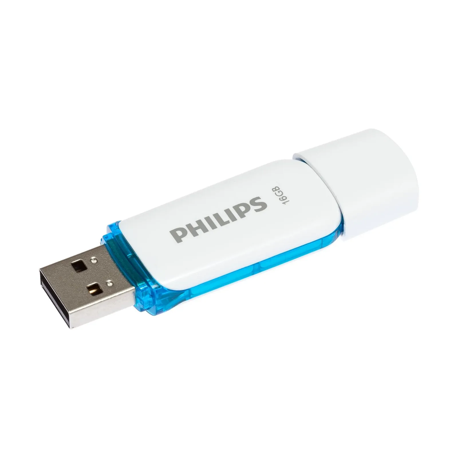 USB Flash Drive Philips Snow 16GB USB 2.0 Blue, фото №1