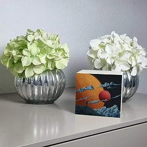 Скарбничка дерев’яна Космос та планети з астронавтом synthetic.ua - Фото 1