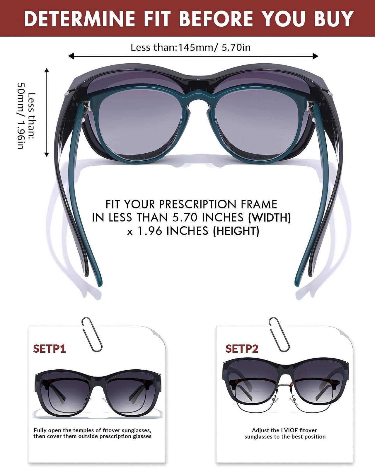 Солнцезащитные очки SIPHEW Polarized Fit Over для мужчин и женщин, большие, фото №5 Солнцезащитные очки SIPHEW Polarized Fit Over для мужчин и женщин, большие, фото №5