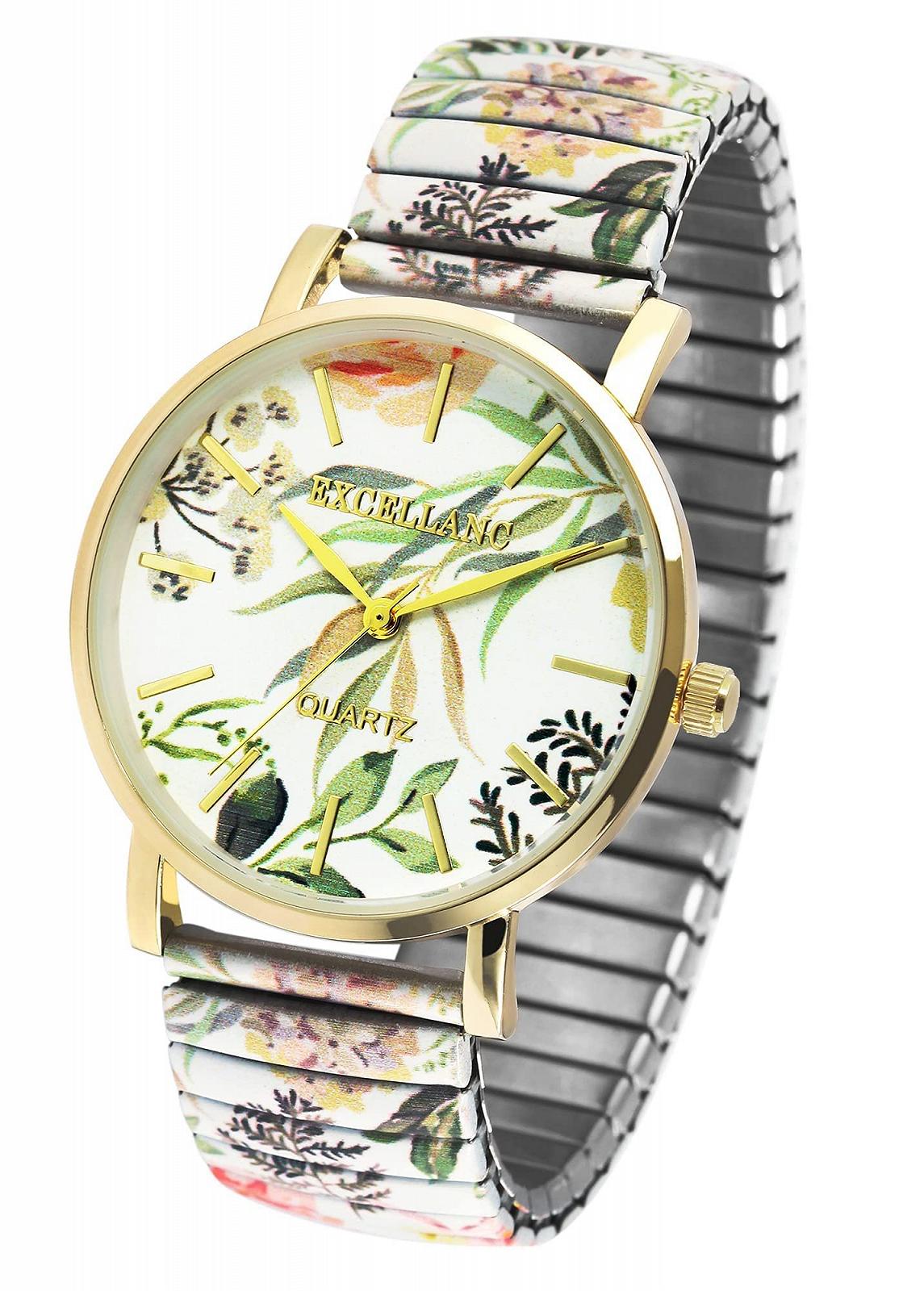 Жіночий годинник Excellanc 1700060, нержавіюча сталь, діаметр 36 мм, кольоровий принт, аналоговий, кварцовий, фото №3