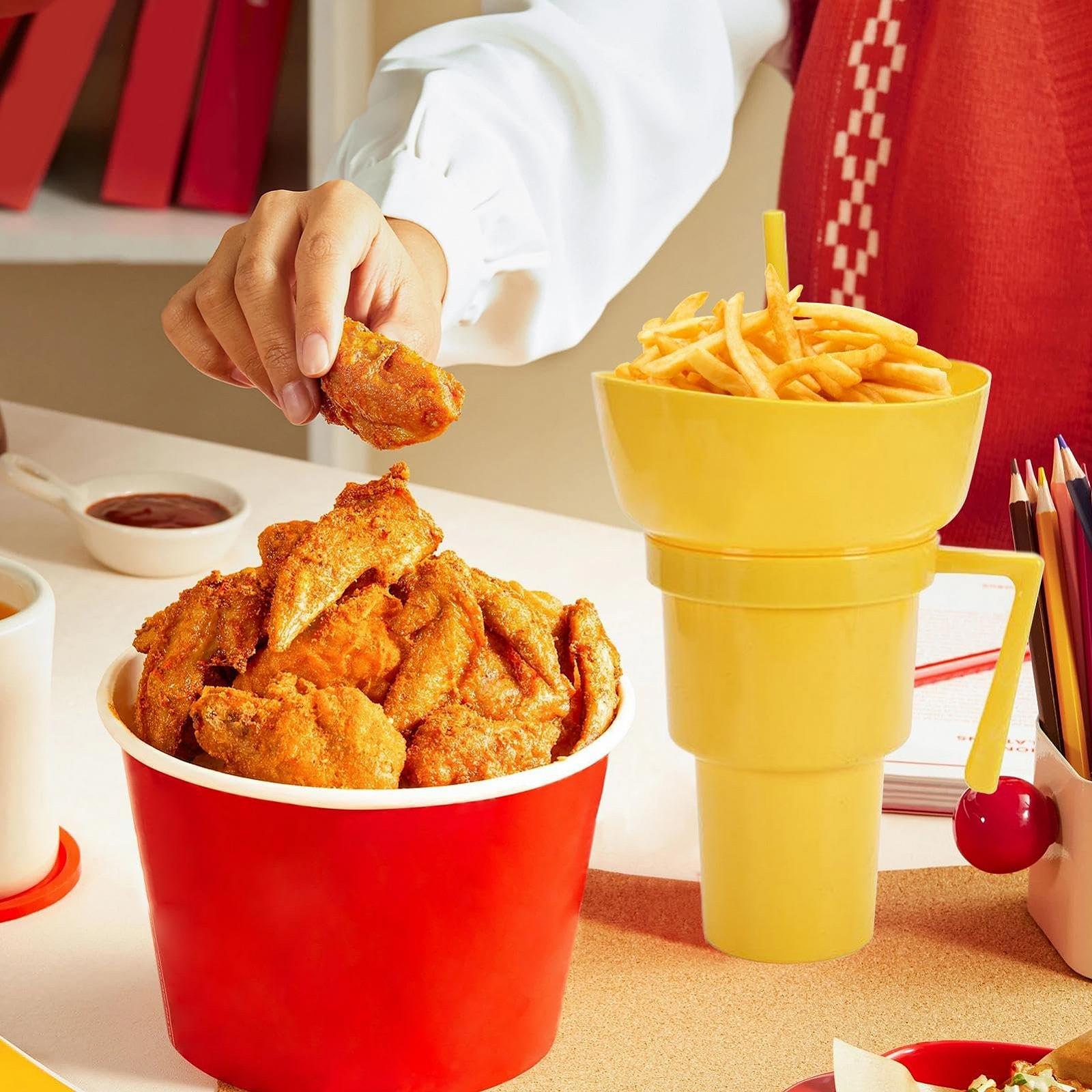 Тримач для попкорну Дитяча чашка з соломинкою, фото №7