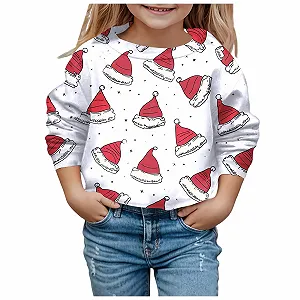 Пуловер Bedruckt для мальчиков, детский, рождественский, милый, с круглым вырезом, толстовка с длинными рукавами - Фото 1