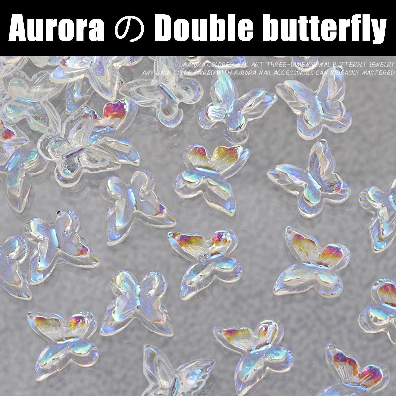 3D прикраса для нігтів Подвійні шари 50 шт., фото №5