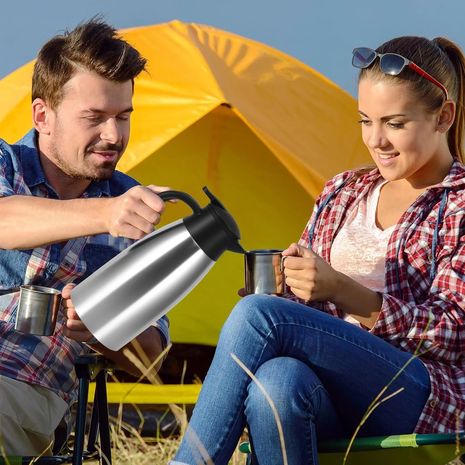 Термос-кавник 2 літри, нержавіюча сталь, з подвійними стінками, термічний кавник з герметичною кришкою, фото №7 Термос-кавник 2 літри, нержавіюча сталь, з подвійними стінками, термічний кавник з герметичною кришкою, фото №7