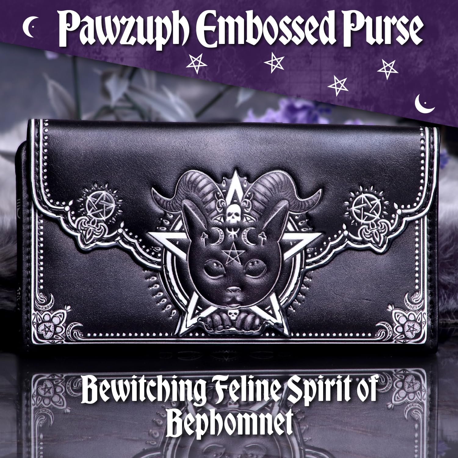 Кошелек Nemesis Now Pawzuph Черный/Белый готический, фото №3