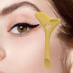 Трафарети для підводки очей, інструмент для початківців, трафарети, кінчики для підводки очей для вій, жовтий synthetic.ua - Фото 1
