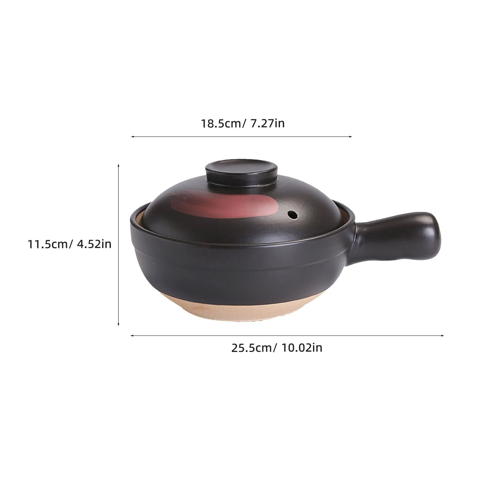 Ківш Veemoon керамічний з антипригарним покриттям термостійкий з ручкою для рису та тушкування, фото №2