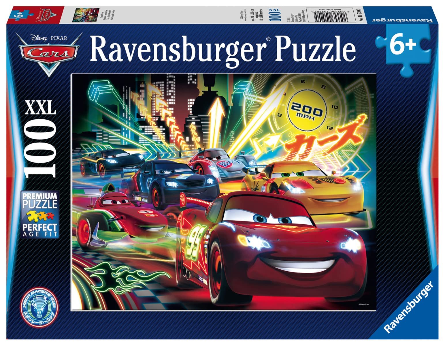 Пазл Ravensburger Cars Neon XXL 100 элементов, фото №1
