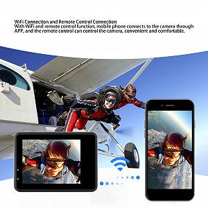 Камера ASHATA WiFi Action 4K 24 м 170° Dual Display Водонепроницаемая WiFi для подводной съемки цена на synthetic.ua - Фото 1 Камера ASHATA WiFi Action 4K 24 м 170° Dual Display Водонепроницаемая WiFi для подводной съемки synthetic.ua - Фото 1