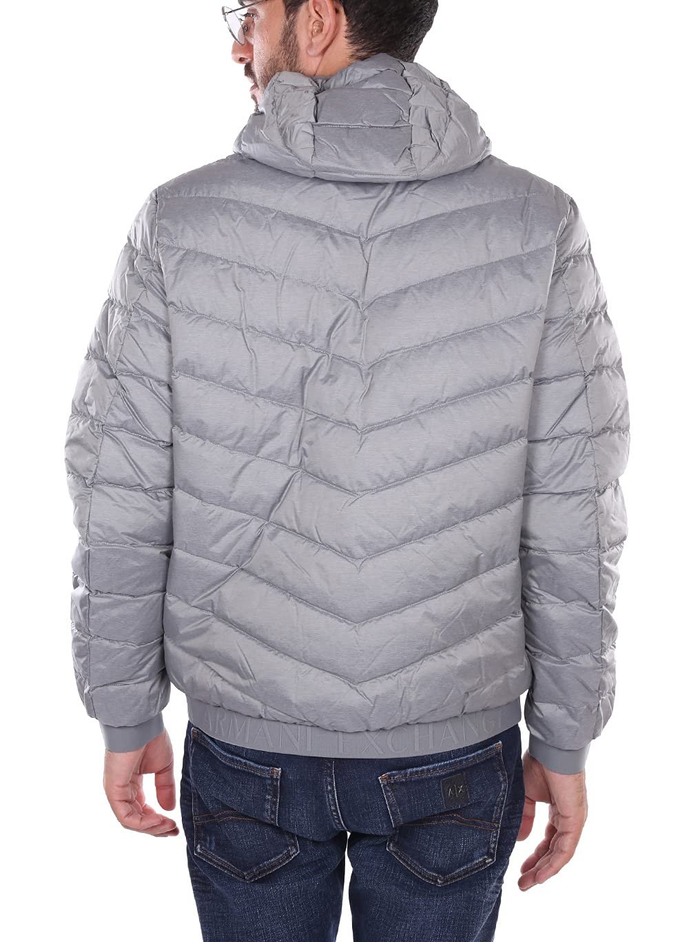 Куртка Armani Exchange Стеганая Milano/New York Logo Zip-Up Down Alternative, фото №3