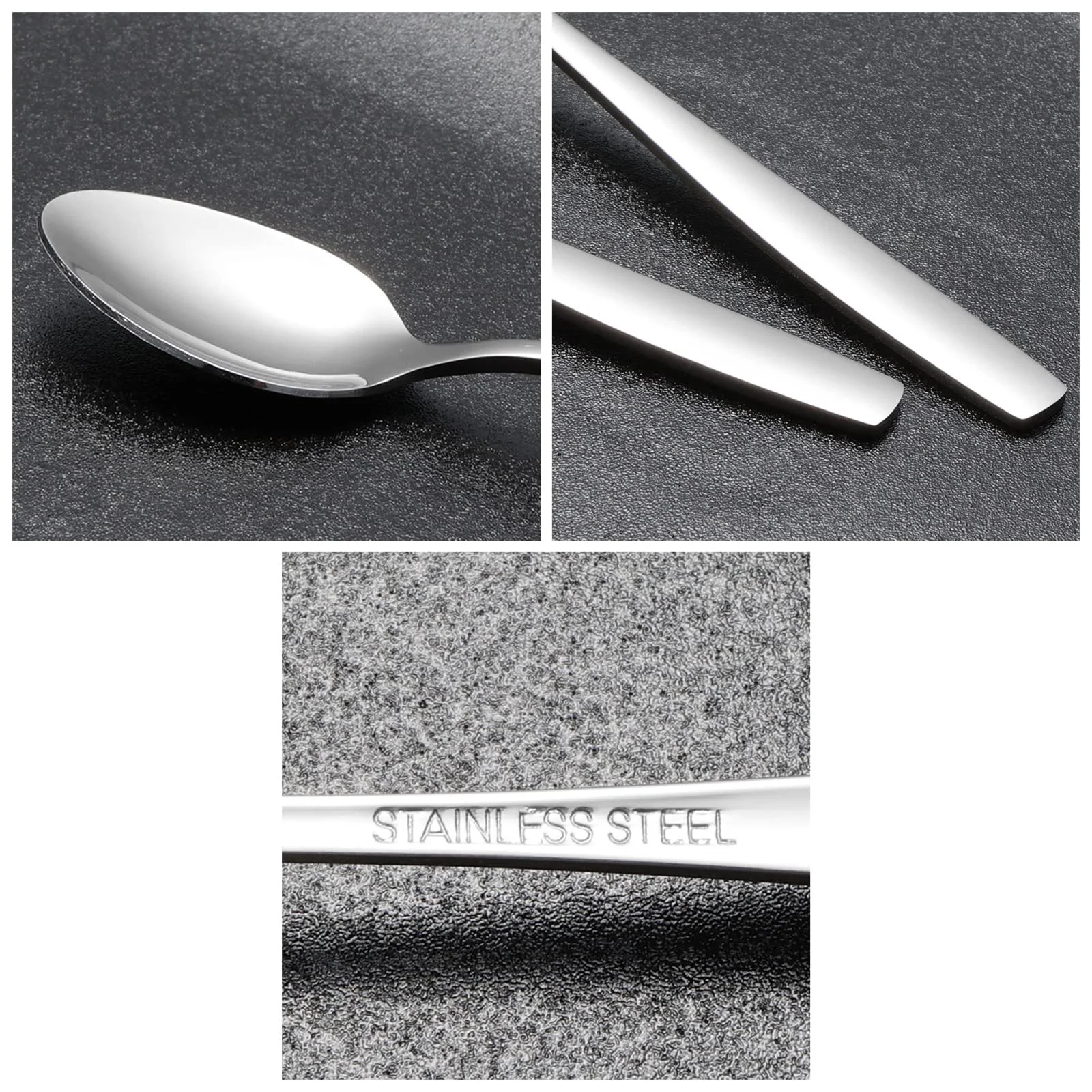 Ложки чайні Callyne 12 шт. з нержавіючої сталі з довгою ручкою, фото №3