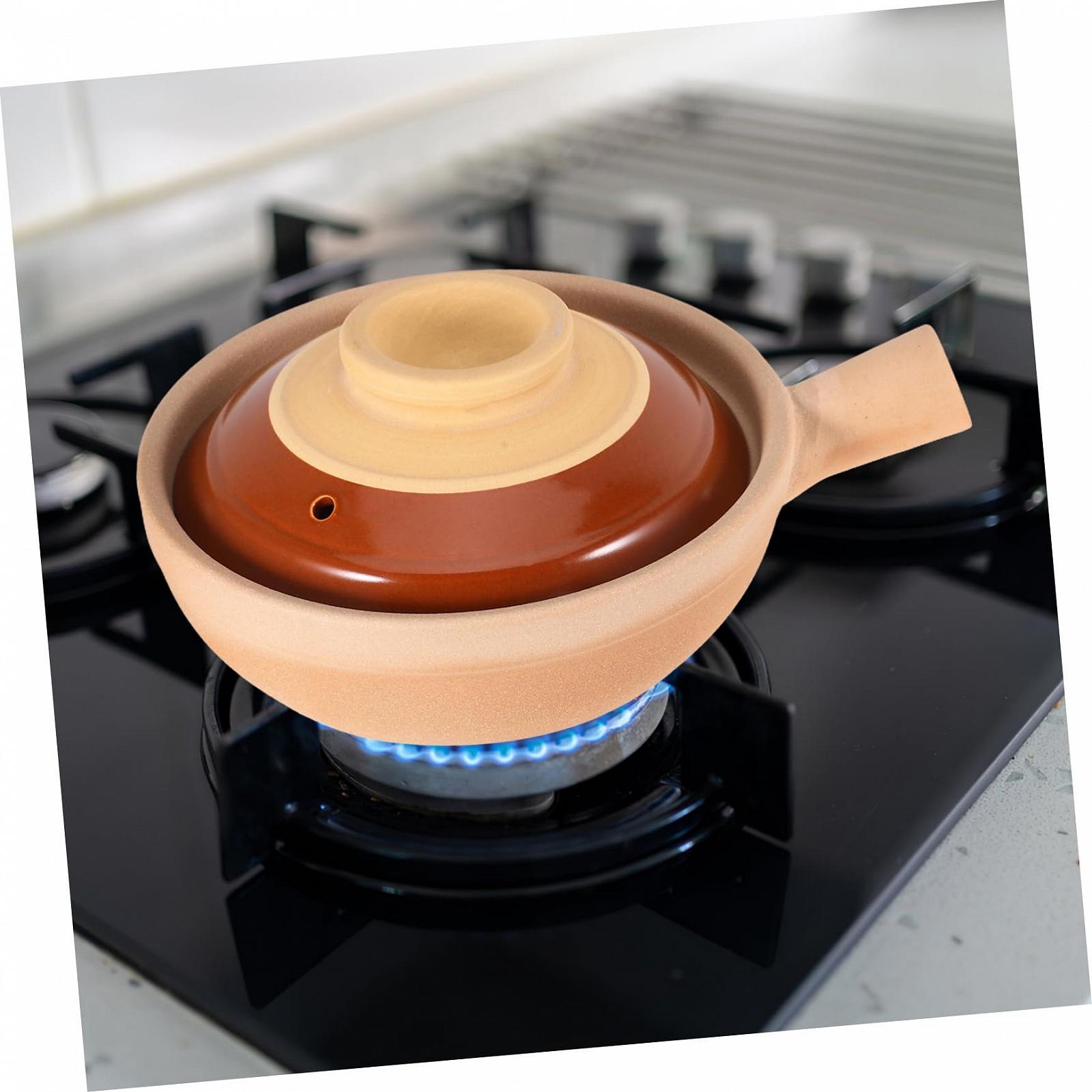 Горщик для приготування керамічний з кришкою Традиційний дизайн, фото №4 Горщик для приготування керамічний з кришкою Традиційний дизайн, фото №4