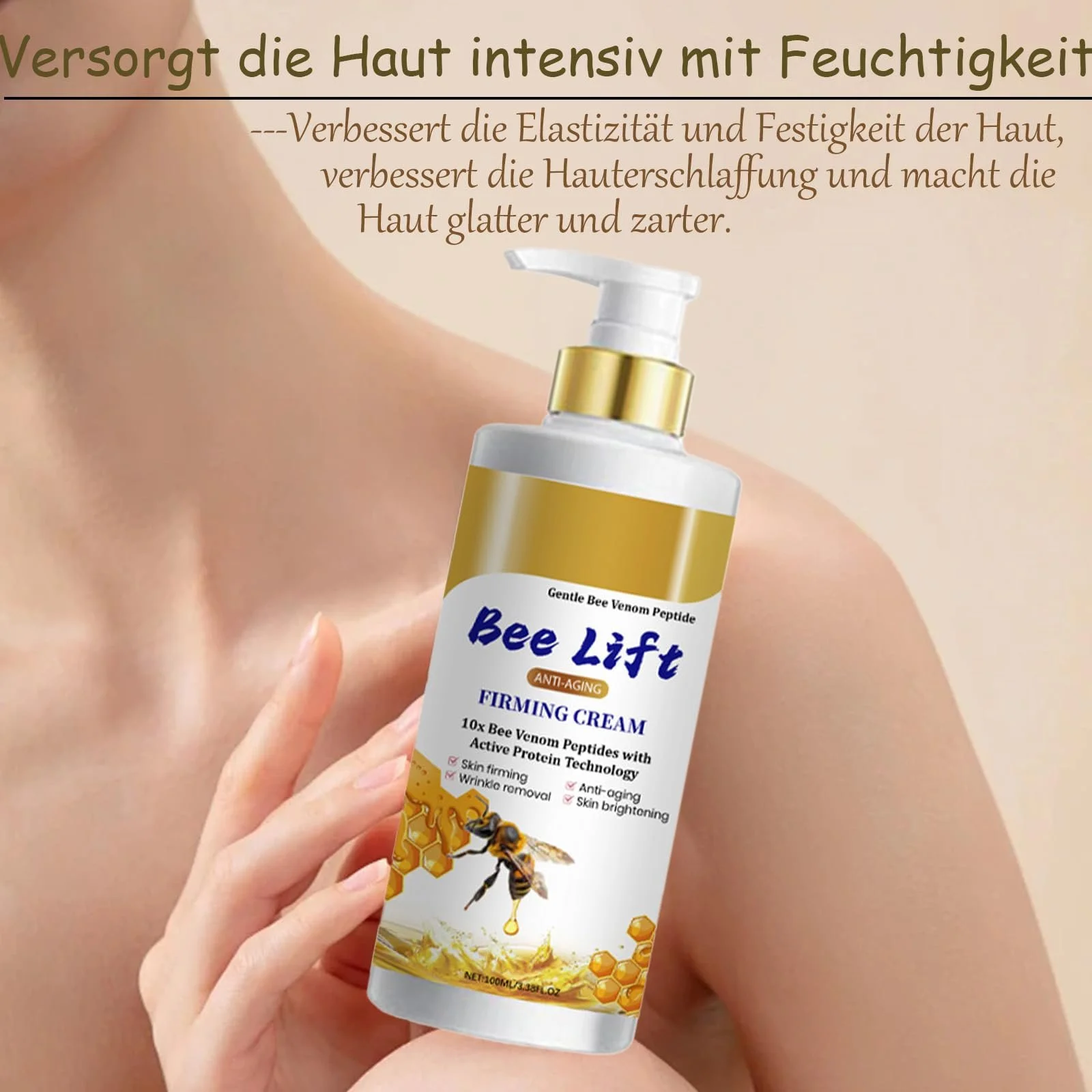 Лосьон для тела с пчелиным ядом для ухода за телом, мазь с пчелиным ядом против морщин, крем с витамином Е и пчелиным ядом, увлажняющий крем и крем для тела для сухого тела, фото №2 Лосьон для тела с пчелиным ядом для ухода за телом, мазь с пчелиным ядом против морщин, крем с витамином Е и пчелиным ядом, увлажняющий крем и крем для тела для сухого тела, фото №2