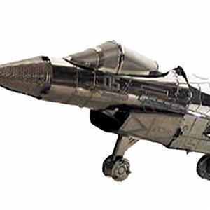 Конструктор Luwecf Fighter Plane Model Building Block Set для взрослых, серебряный synthetic.ua - Фото 1
