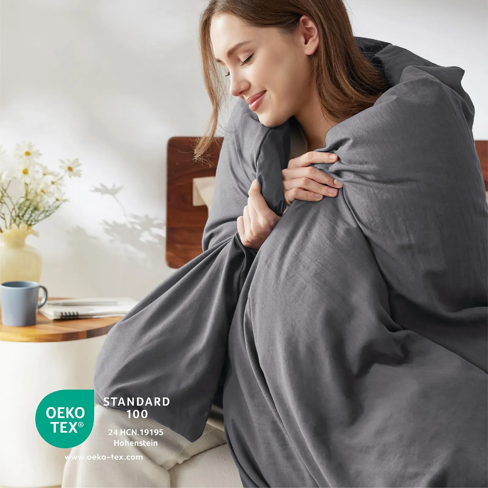 Постельное белье BEDSURE 135 x 200 см, на молнии, фото №6