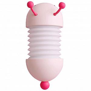 Лампа настільна SOLUSTRE Light Caterpillar Night USB Rechargeable Telescopic Foldable Lamp рожевий - Фото 1