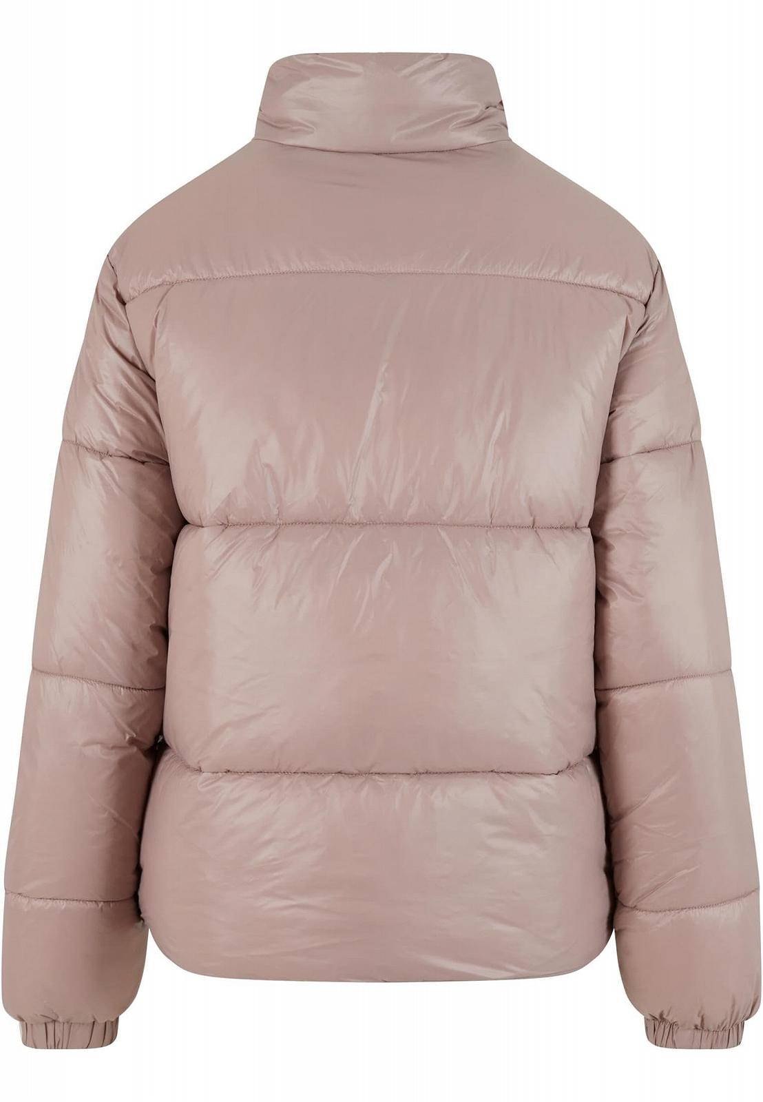 Зимняя куртка Urban Classics Ladies Recycled Short Shiny Puffer Jacket, пуховая куртка для женщин, свободный крой, фото №6