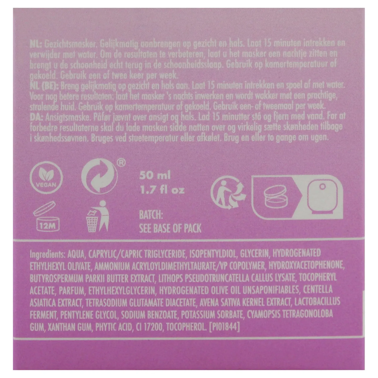 Маска для обличчя The Recovery One Glow 50 мл, фото №9