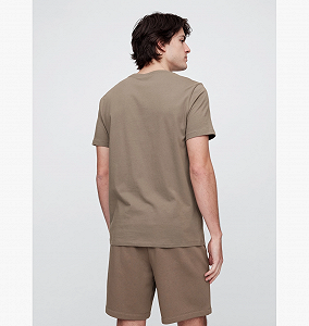 Футболка мужская Gap Everyday Soft Logo Коричневый S synthetic.ua - Фото 1