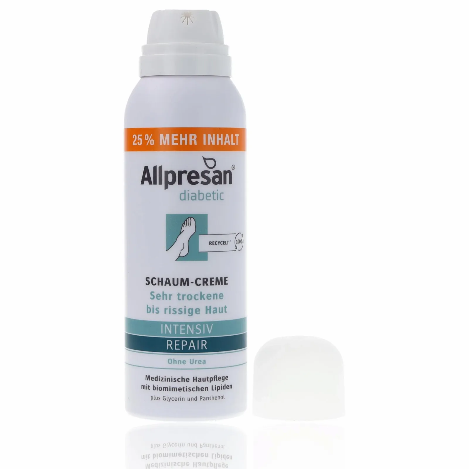 Крем-пена для ног Allpresan Diabetic Intensive + Repair для диабетиков без мочевины 125 мл, фото №2