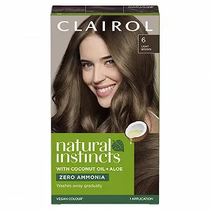 Напівстійка Фарба для волосся Clairol Natural Instincts 6 Світло-коричневий, без аміаку - Фото 1