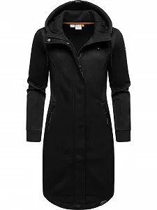 Перехідне пальто Ragwear Letti Жіноче Легке В'язане в рубчик Довге Вітрозахисне з капюшоном - Фото 1