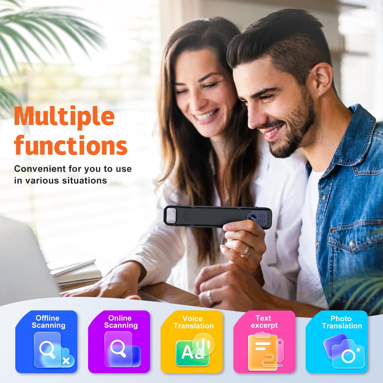 Ручка-сканер WingFly, ручка-переводчик со сканированием на 134 языках, сенсорная, фото №2