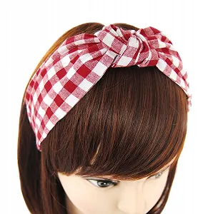 Винтажный обруч для волос в клетку axy synthetic.ua - Фото 1