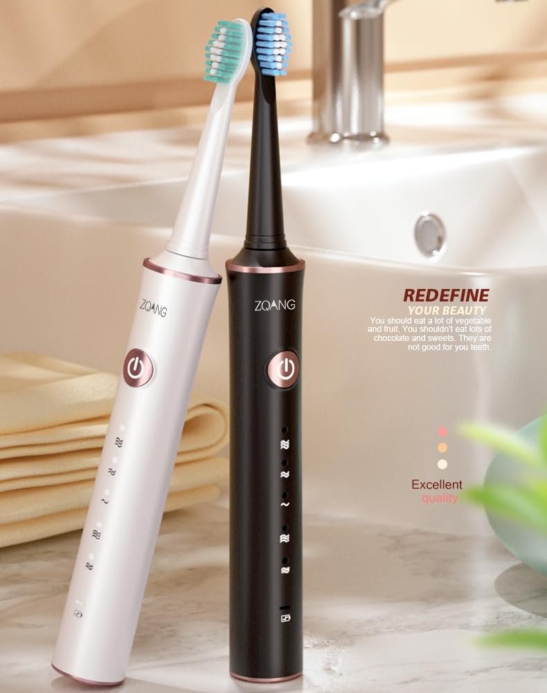 Акумуляторна ультразвукова зубна щітка IPX7 White 226 мм x 25 мм, фото №1