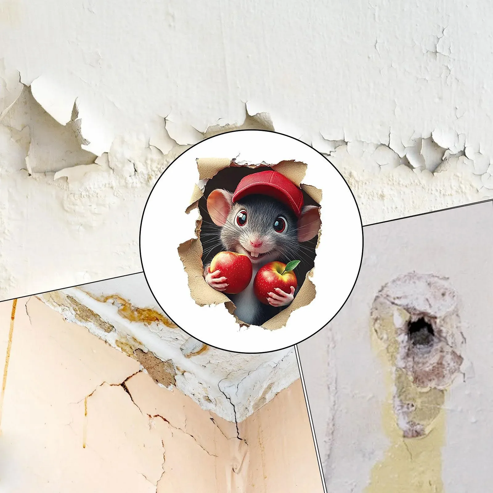 Наклейка на стіну 3D Cartoon Look знімна самоклеюча плівкова, фото №4 Наклейка на стіну 3D Cartoon Look знімна самоклеюча плівкова, фото №4