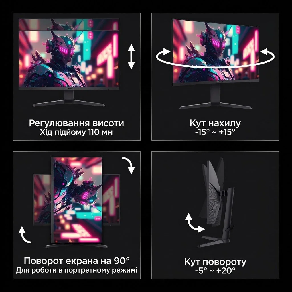 Монітор 27" KOORUI MG27H3Q 2К IPS 170 Гц, фото №5