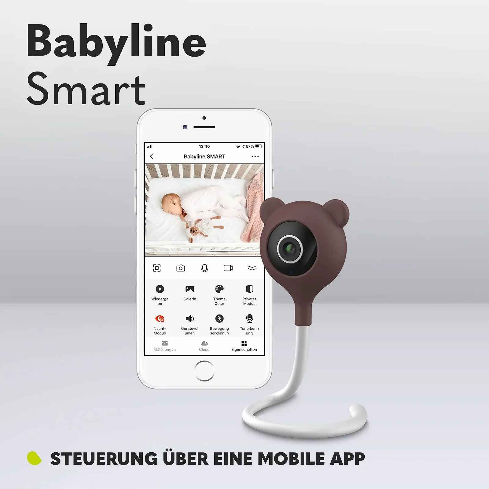 Видеоняня Lionelo Care Babyline Smart Wi-Fi Mobile App, фото №3 Видеоняня Lionelo Care Babyline Smart Wi-Fi Mobile App, фото №3