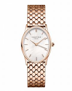 Часы женские Oval White MOP Steel Rose Gold с перламутрово-белым циферблатом, корпус 24 x 29 мм, розовое золото - Фото 1