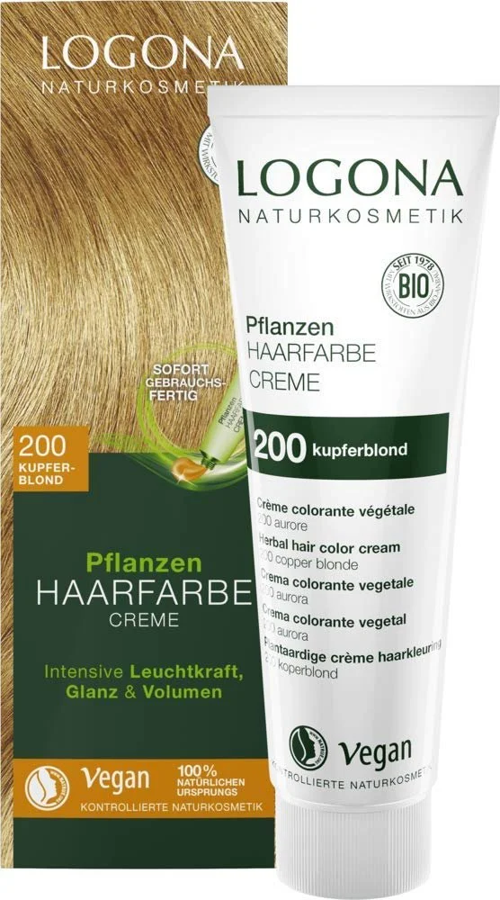 Крем-фарба Logona Мідний блонд 150 мл, фото №1 Крем-фарба Logona Мідний блонд 150 мл, фото №1