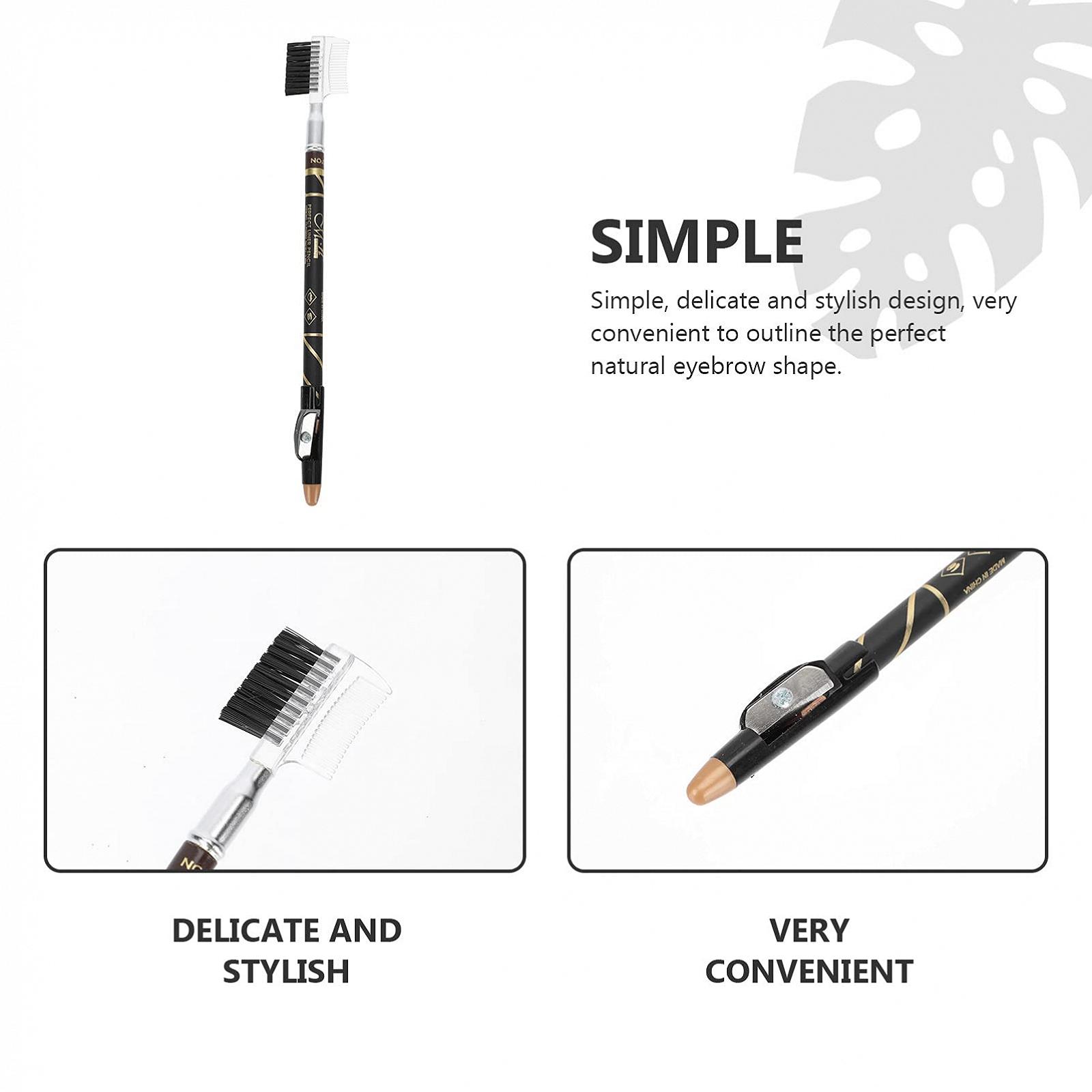 Карандаш для бровей FRCOLOR Два-в-Одном Серый Коричневый 24 шт., фото №4