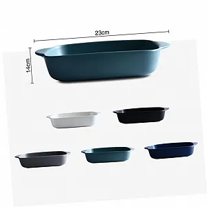 Форма для запекания Garneck фарфоровая прямоугольная белая с ручками synthetic.ua - Фото 1