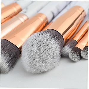 Набір пензлів для макіяжу FRCOLOR 10 шт, мармуровий synthetic.ua - Фото 1