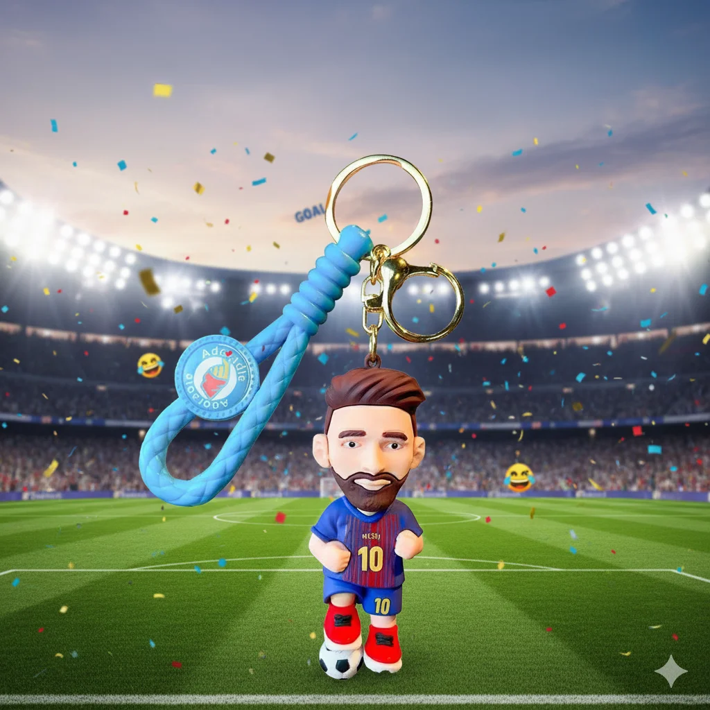 Брелок Мессі Messi зірка футболу дитячий брелок на рюкзак, ключі 8,5 см, фото №1 Брелок Мессі Messi зірка футболу дитячий брелок на рюкзак, ключі 8,5 см, фото №1