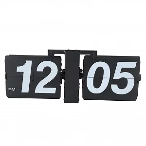 Ретро переворачивающиеся часы PODSJD, нержавеющая сталь и ПВХ, крупные цифры, тип 1 - Фото 1
