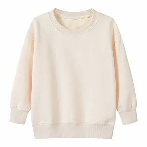 Толстовка Generisch детская однотонная с круглым вырезом, зимняя, с длинными рукавами, повседневная, мягкая, удобная, для ежедневной носки, базовая - Фото 1