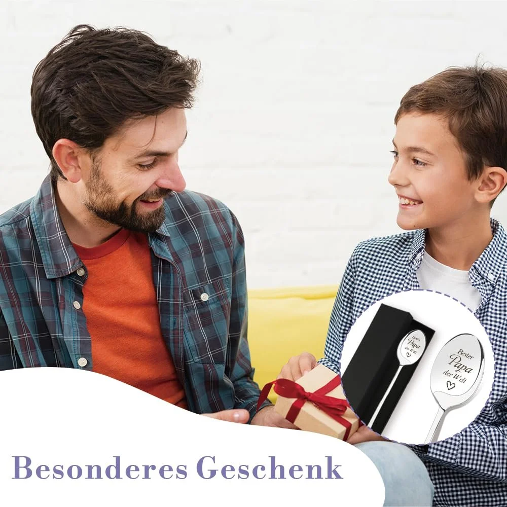 Ложка для кави Найкращий тато, подарунок на День батька, подарунок на день народження, фото №7