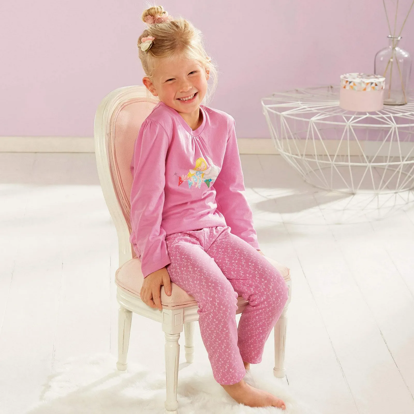 Дитяча піжама Erwin Müller Трикотаж Фея Єдиноріг Рожевий, фото №3