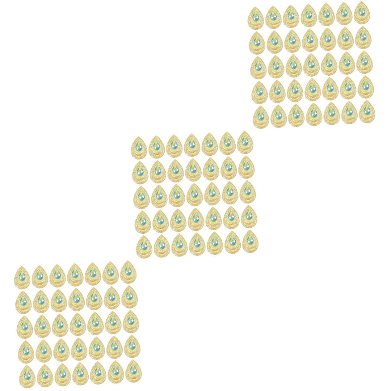 Украшения для одежды Капли со стразами SEWACC Форма павлина, фото №1