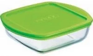 Форма для запекания Pyrex квадратная с крышкой 20 x 17 x 5.5 см 1 л - Фото 1