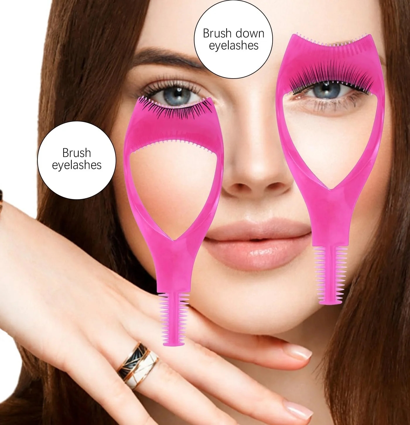 Набір GWAWG 3 в 1 Маскара Щит Додаток Лайнер Пензлі для брів 7 предметів, фото №6