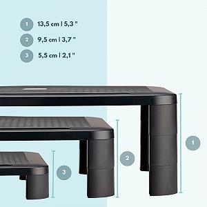 Подставка для монитора Регулируемая по высоте для компьютера и ноутбука Съемные ножки - Сделано в ЕС (1 шт) synthetic.ua - Фото 1